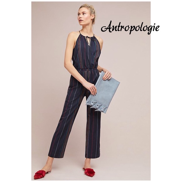 Antropologie Striped Halter Dolan Jumpsuit - Picture 1 of 8